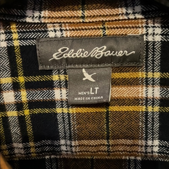 Eddie Bauer Men's Plaid Flannel Shirt - Picture 2 of 2